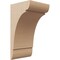 Ekena Millwork 5"W x 5"D x 10"H Wide Olympic Rough Cedar Woodgrain TimberThane Corbel, Primed Tan CORUR05X05X10OLYRCPR - alternate 1